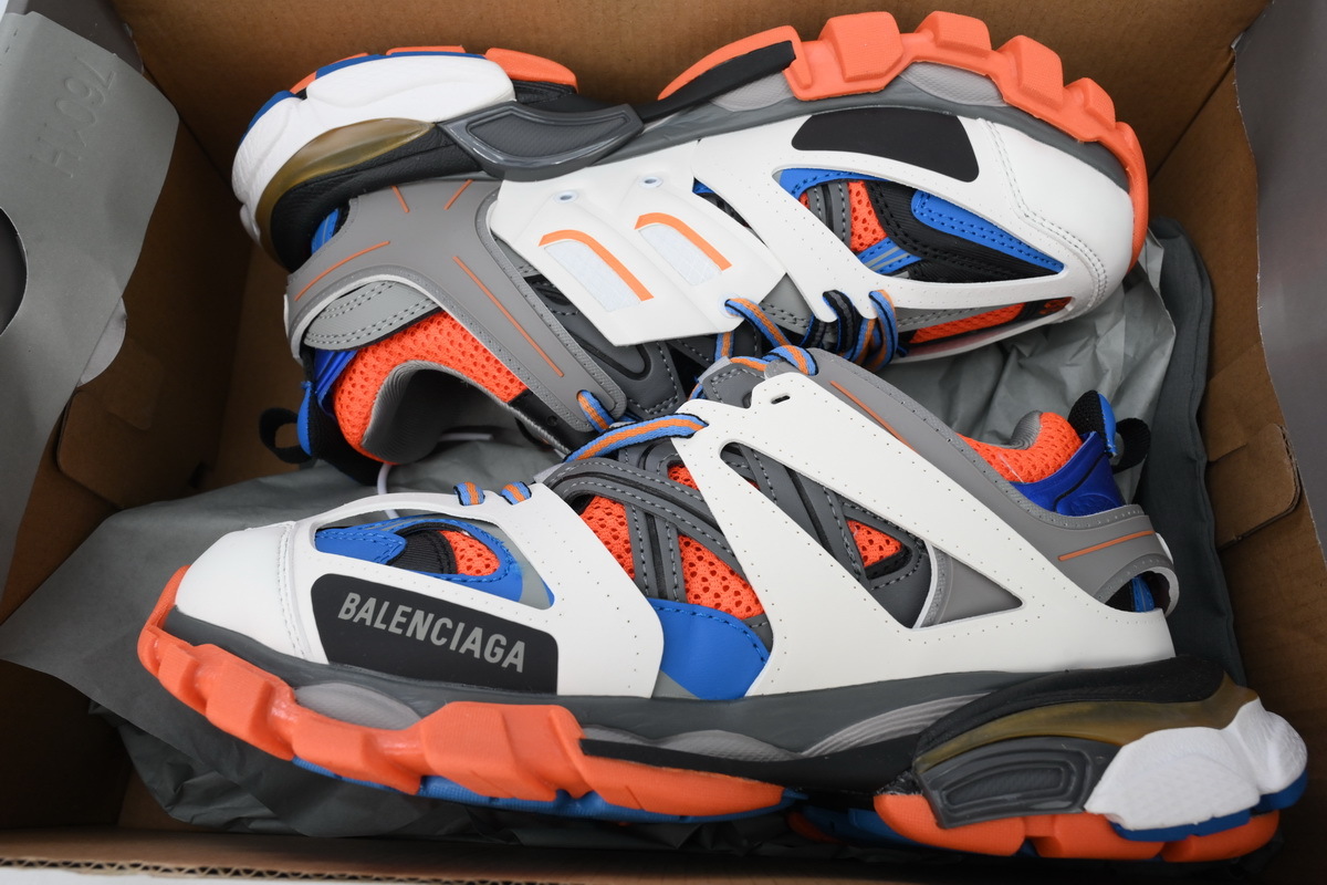 Balenciaga 3rd Track Sneaker White Blue Orange