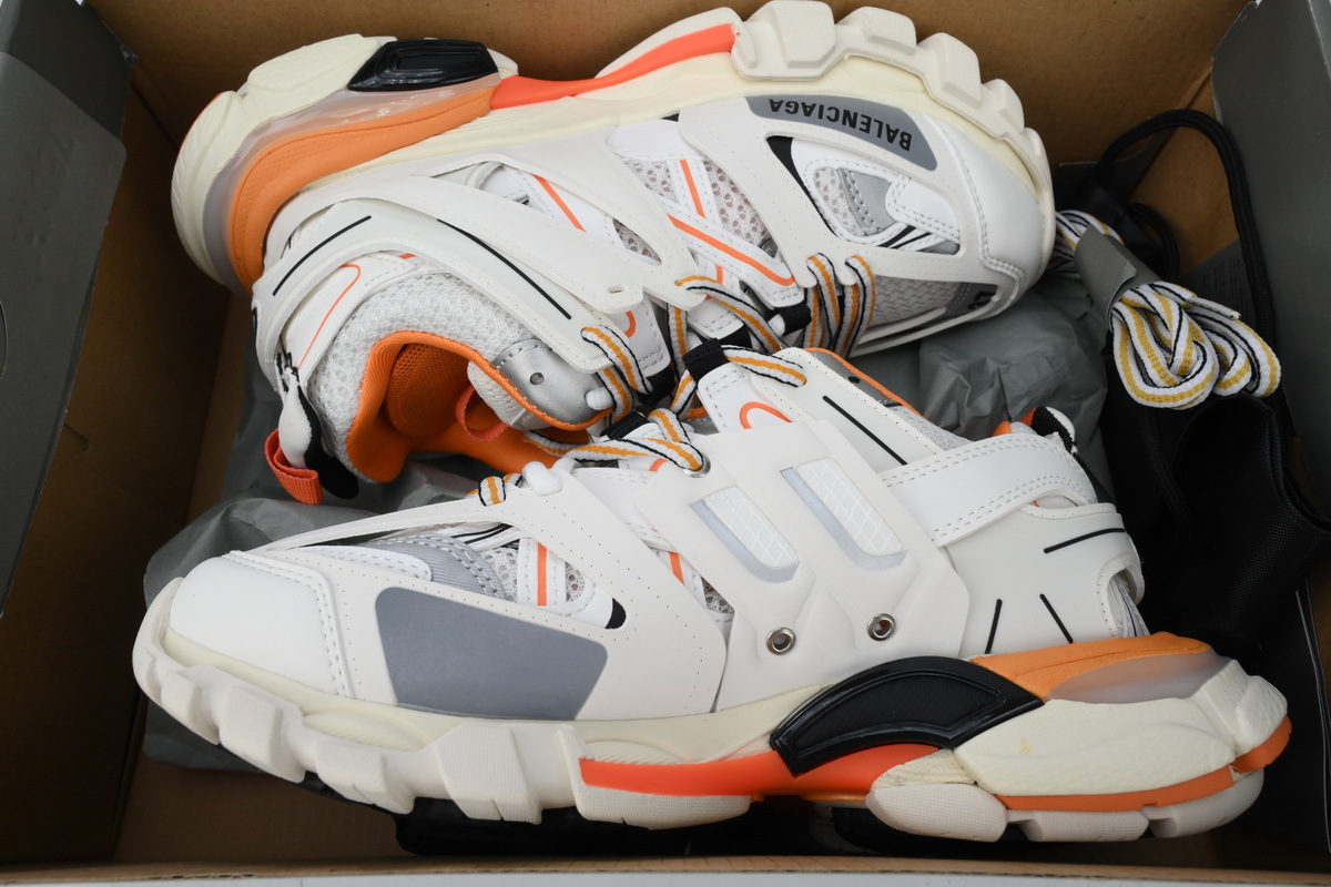 Balenciaga 3rd Track Sneaker White Orange