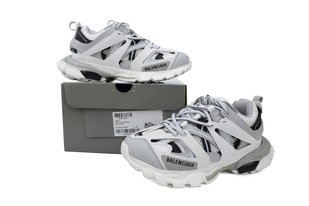 Balenciaga 3rd Track Sneaker White Gray Black