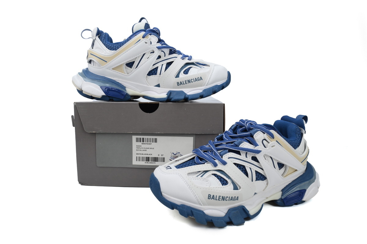 Balenciaga 3rd Track Sneaker White Blue
