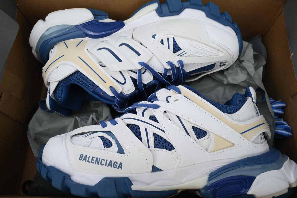 Balenciaga 3rd Track Sneaker White Blue