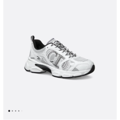 PKGoden Dior Chrono Sneaker Mesh And White Leather-Effect Panels 01