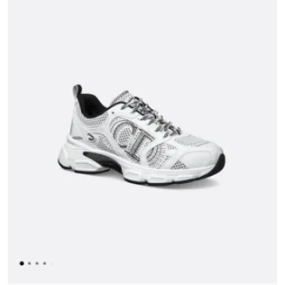 PKGoden Dior Chrono Sneaker Mesh And White Leather-Effect Panels 01