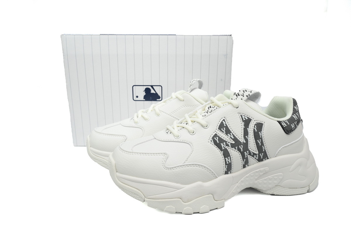 OG Giày MLB Chunky Window Monogram New York Yankees Black 3ASHBWM4N