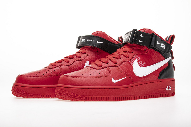 OG Air Force 1 Mid Utility University Red