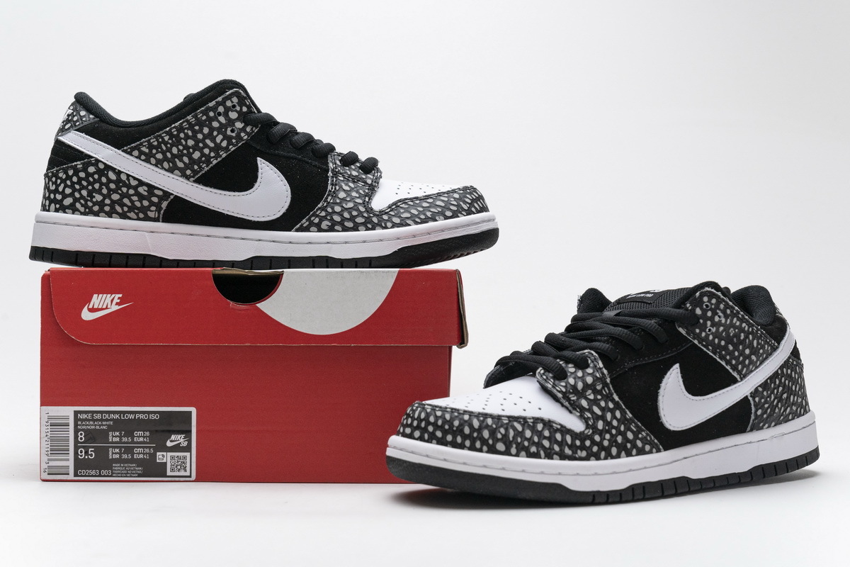 OG SB Dunk Low Pro ISO Black White