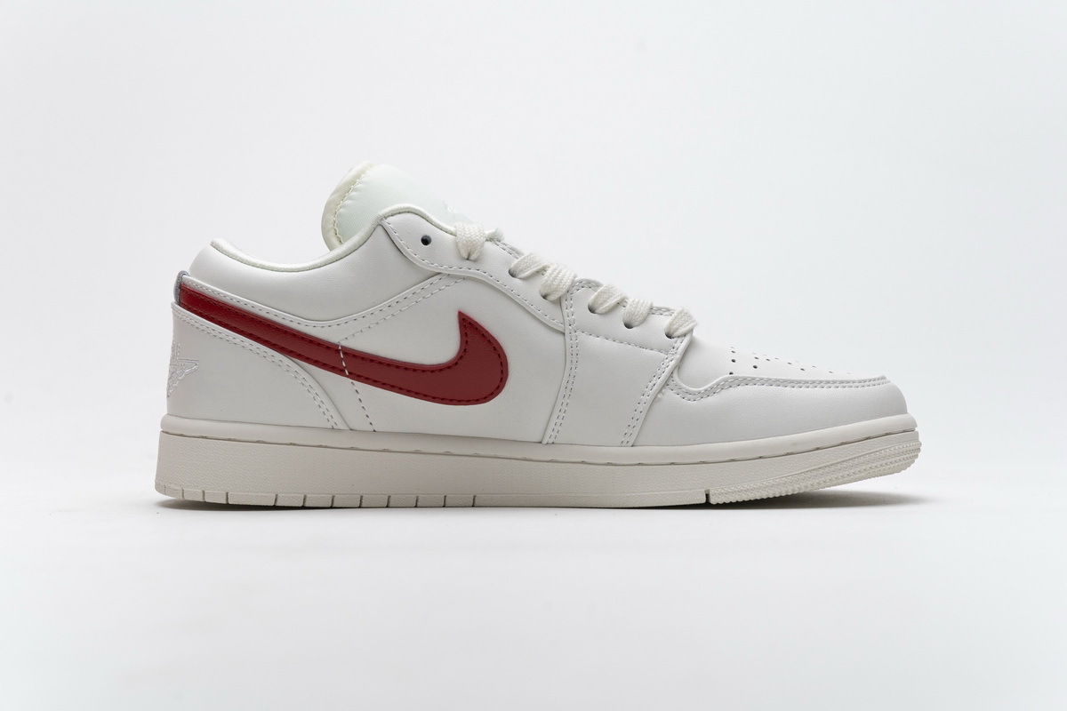 BMLin Jordan 1 Low Milk White Red