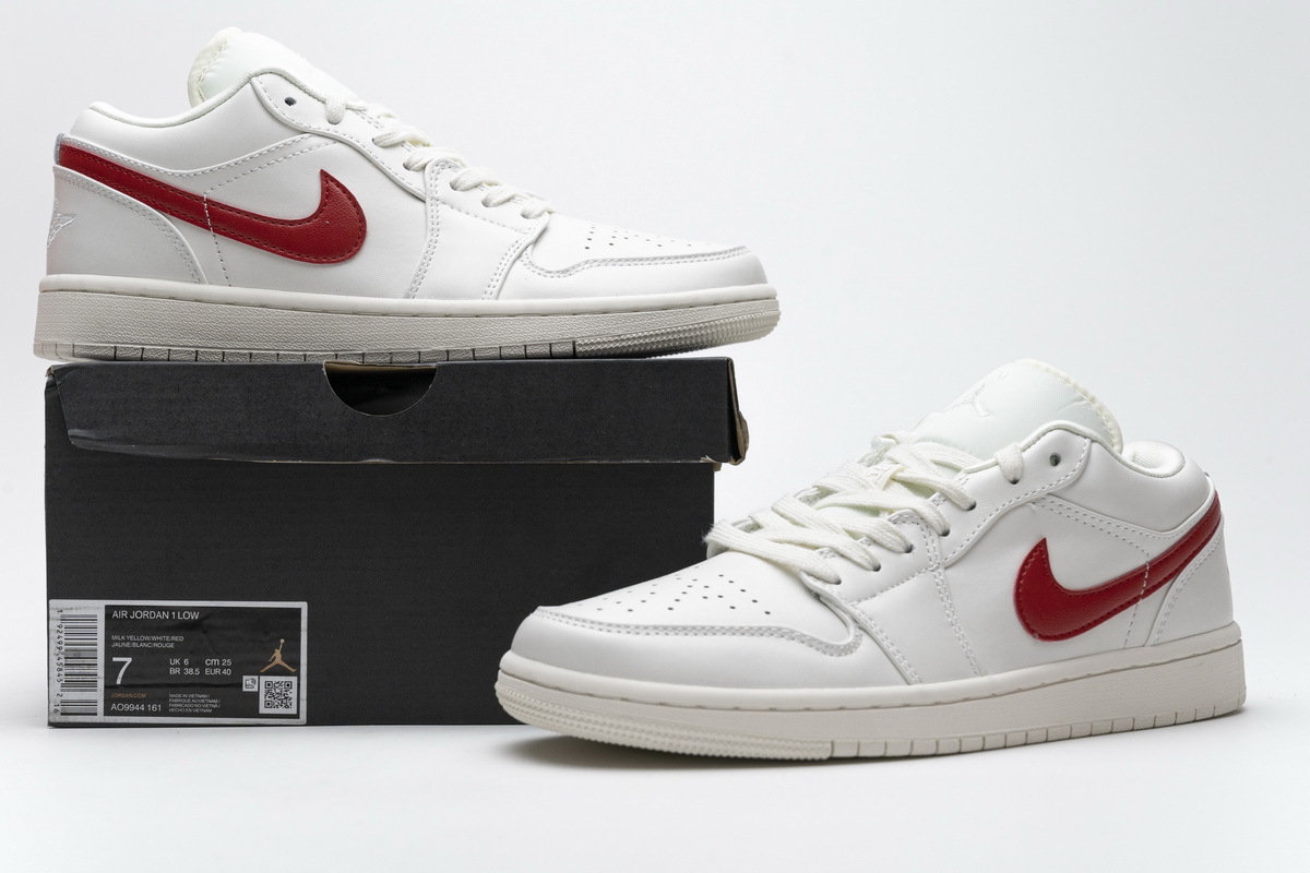 BMLin Jordan 1 Low Milk White Red