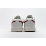 BMLin Jordan 1 Low Milk White Red