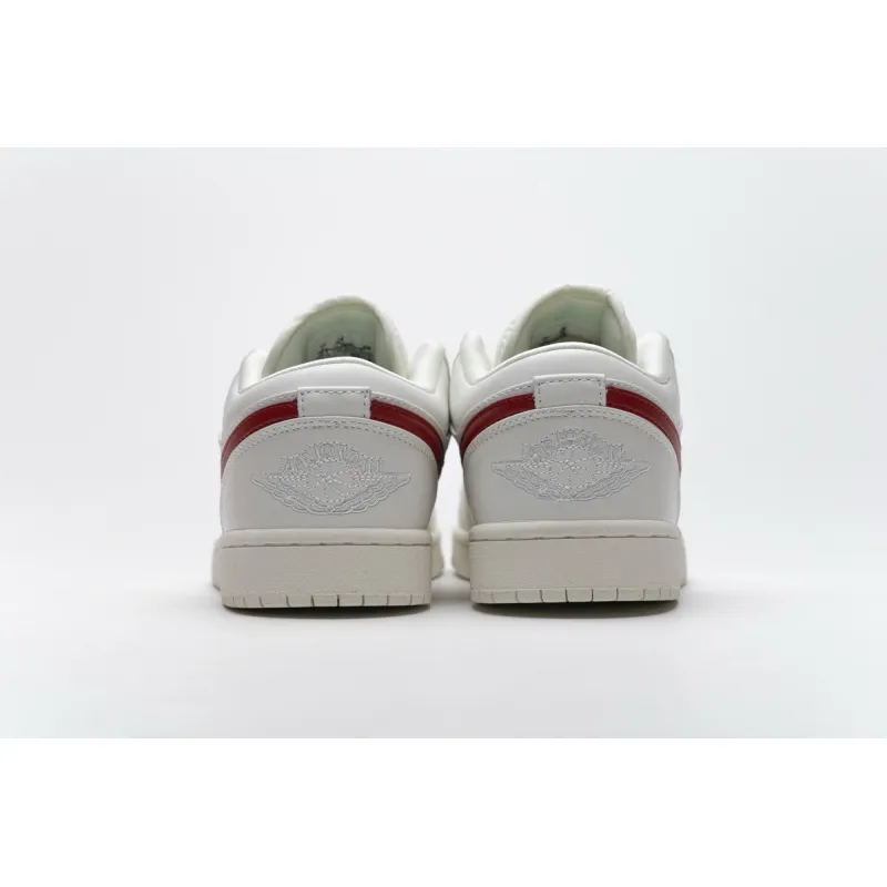 BMLin Jordan 1 Low Milk White Red