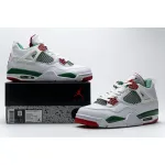 PK GOD Air Jordan 4 Retro White Green Red