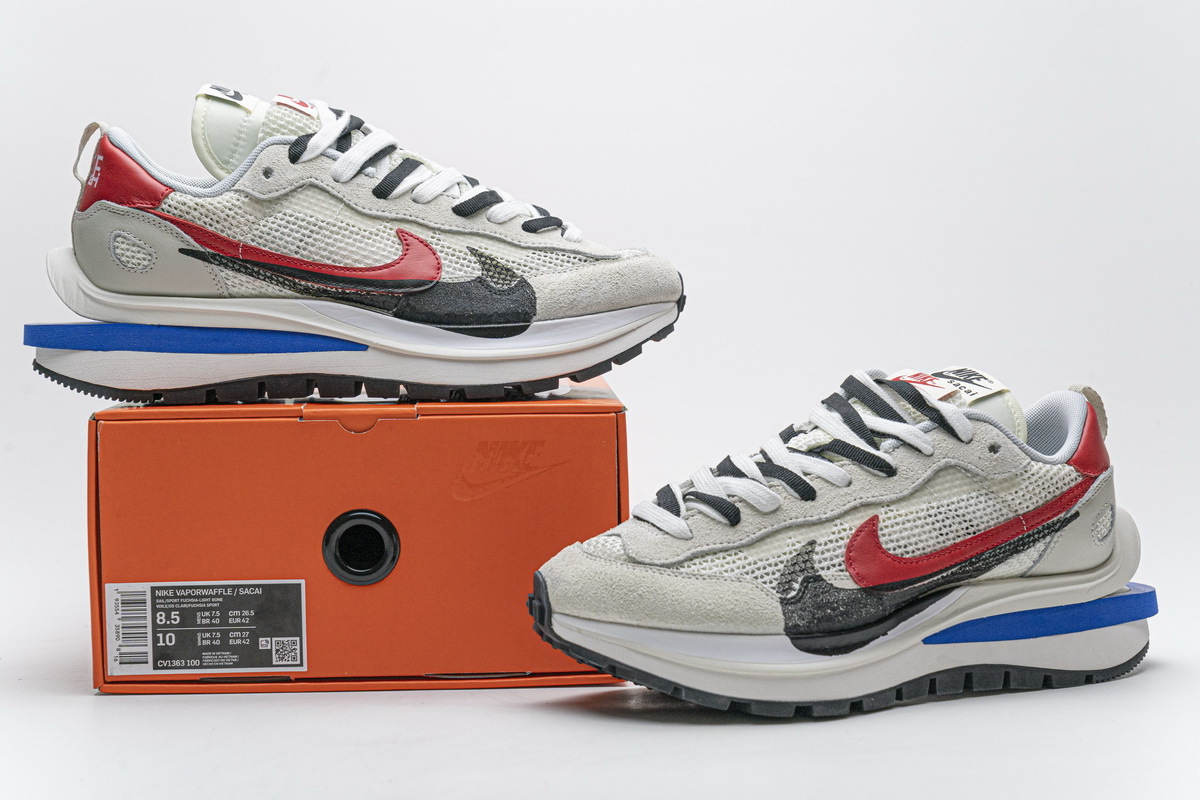 PKGoden Sacai x Pegasua Vaporfly Villain Grey Blue Red