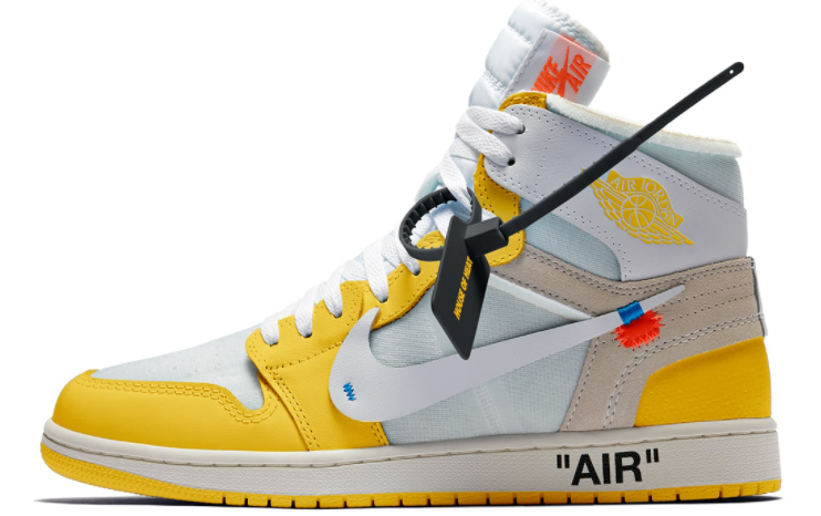 PKGoden Jordan 1 Retro High OFF-WHITE Canary Yellow