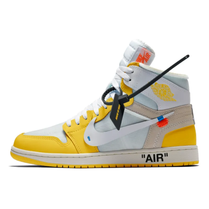 PKGoden Jordan 1 Retro High OFF-WHITE Canary Yellow
