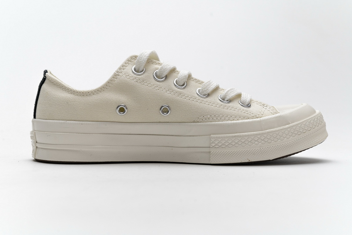 OG Converse Chuck Taylor All-Star 70 Ox Comme des Garcons PLAY White,150207C