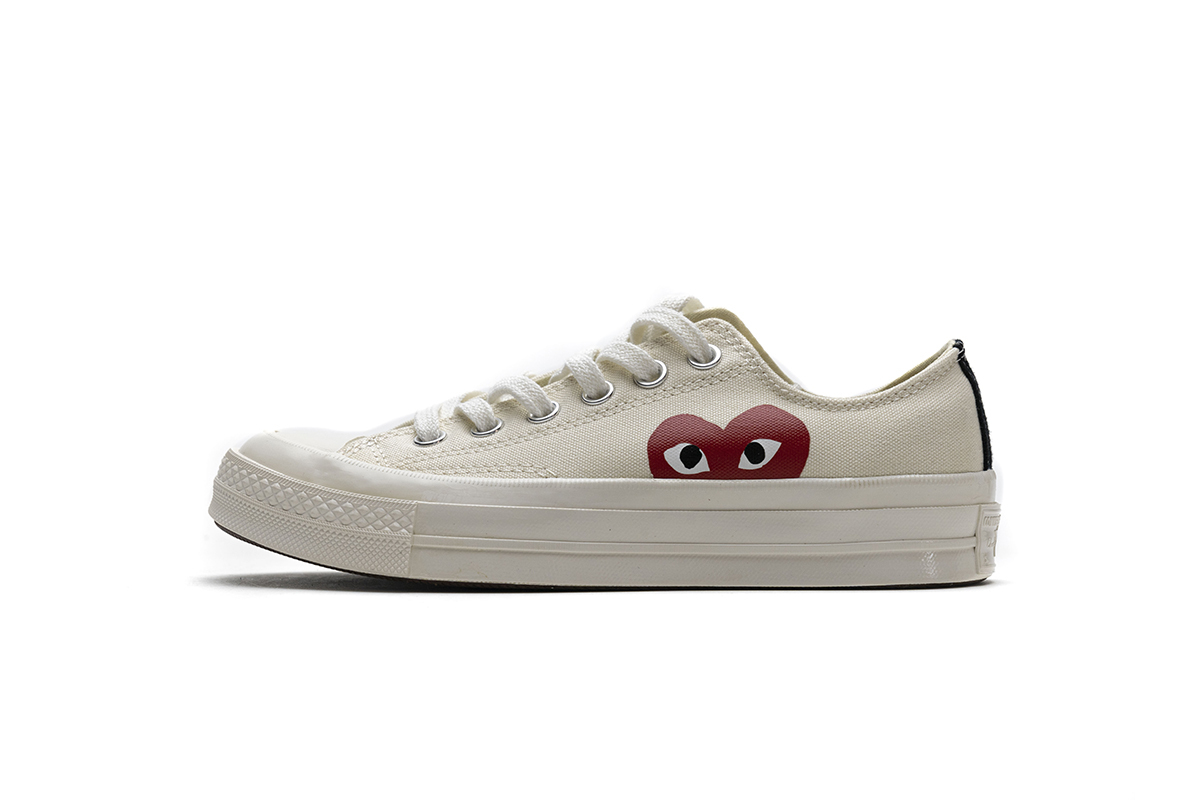 OG Converse Chuck Taylor All-Star 70 Ox Comme des Garcons PLAY White,150207C