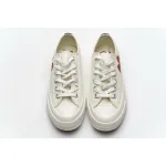 OG Converse Chuck Taylor All-Star 70 Ox Comme des Garcons PLAY White,150207C