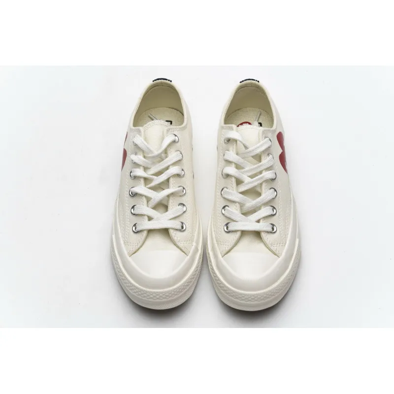 OG Converse Chuck Taylor All-Star 70 Ox Comme des Garcons PLAY White,150207C