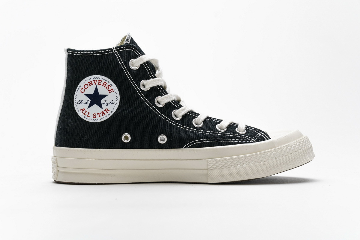 OG Converse Chuck Taylor All-Star 70 High Comme des Garcons PLAY Black,150204C