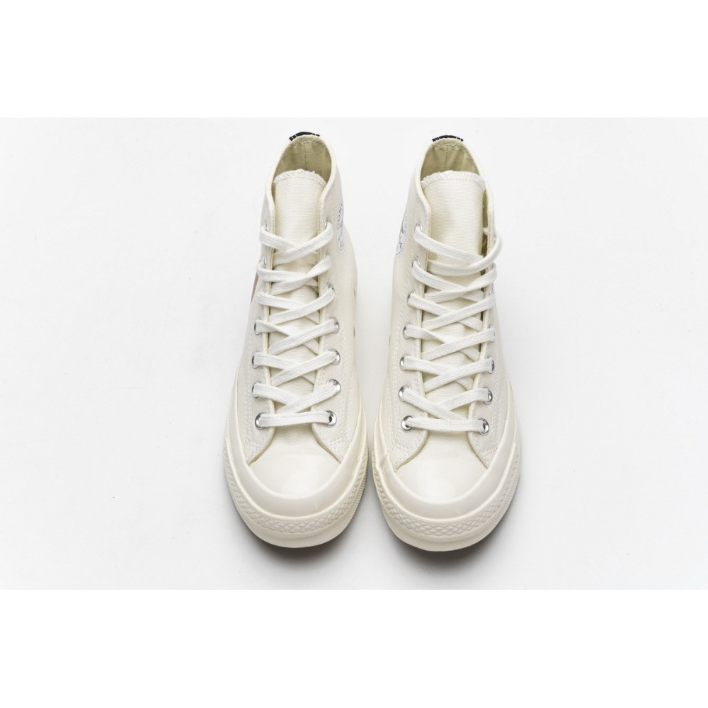 OG Converse Chuck Taylor All-Star 70 High Comme des Garcons PLAY White,150205C