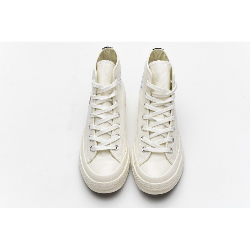 OG Converse Chuck Taylor All-Star 70 High Comme des Garcons PLAY White,150205C