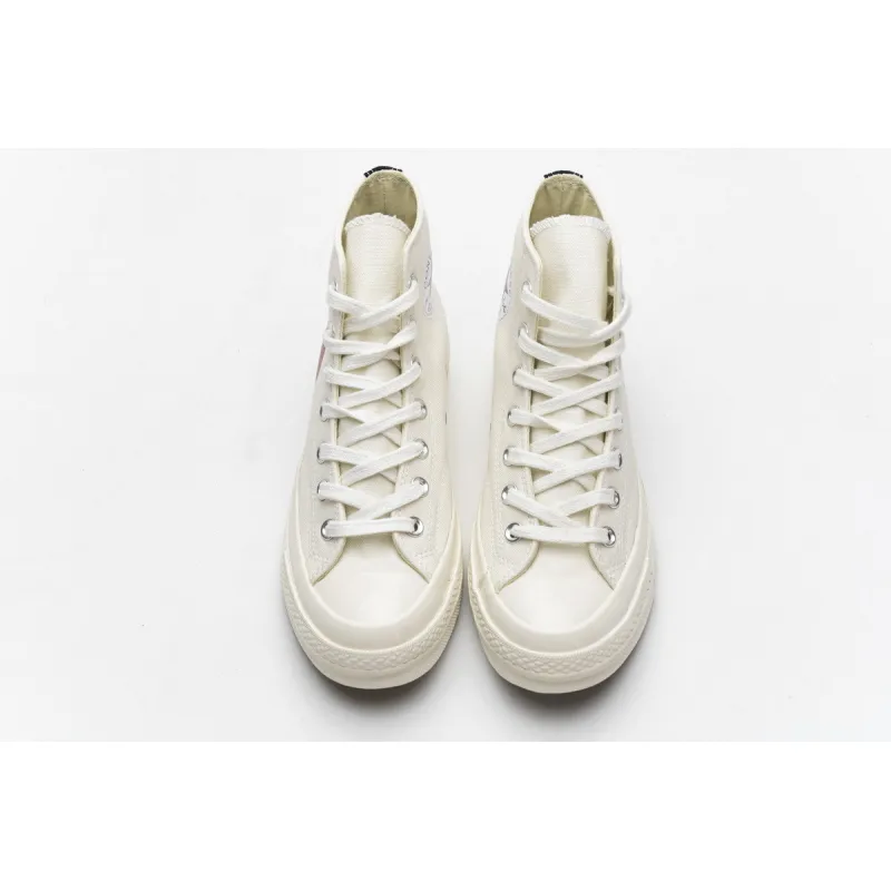 OG Converse Chuck Taylor All-Star 70 High Comme des Garcons PLAY White,150205C