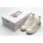 OG Converse Chuck Taylor All-Star 70 High Comme des Garcons PLAY White,150205C