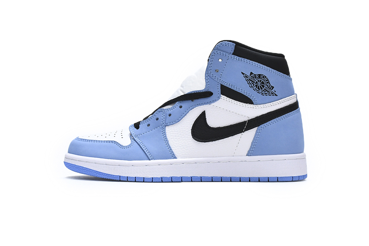 PKGoden Jordan 1 Retro High White University Blue Black 555088-134 