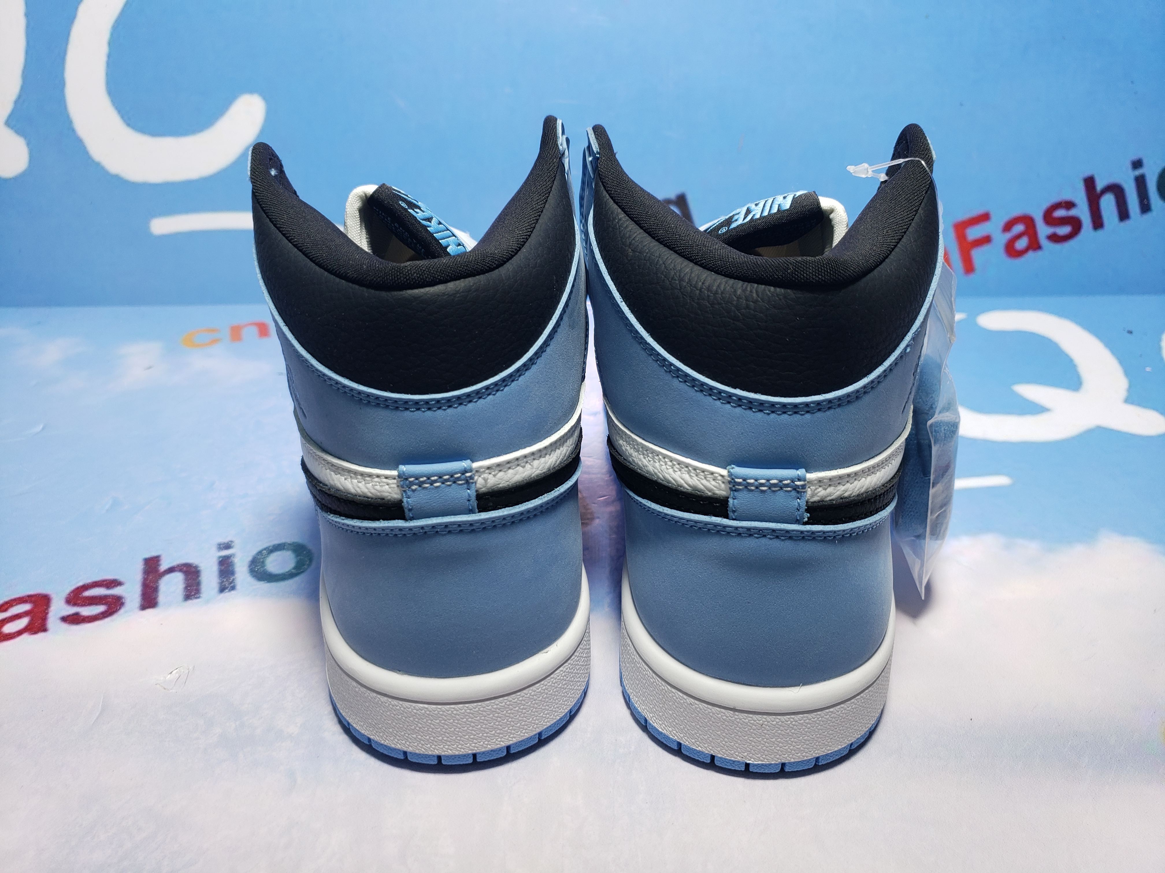 PKGoden Jordan 1 Retro High White University Blue Black 555088-134 