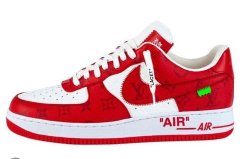 PKGoden Air Force 1 x Trainer Sneaker red