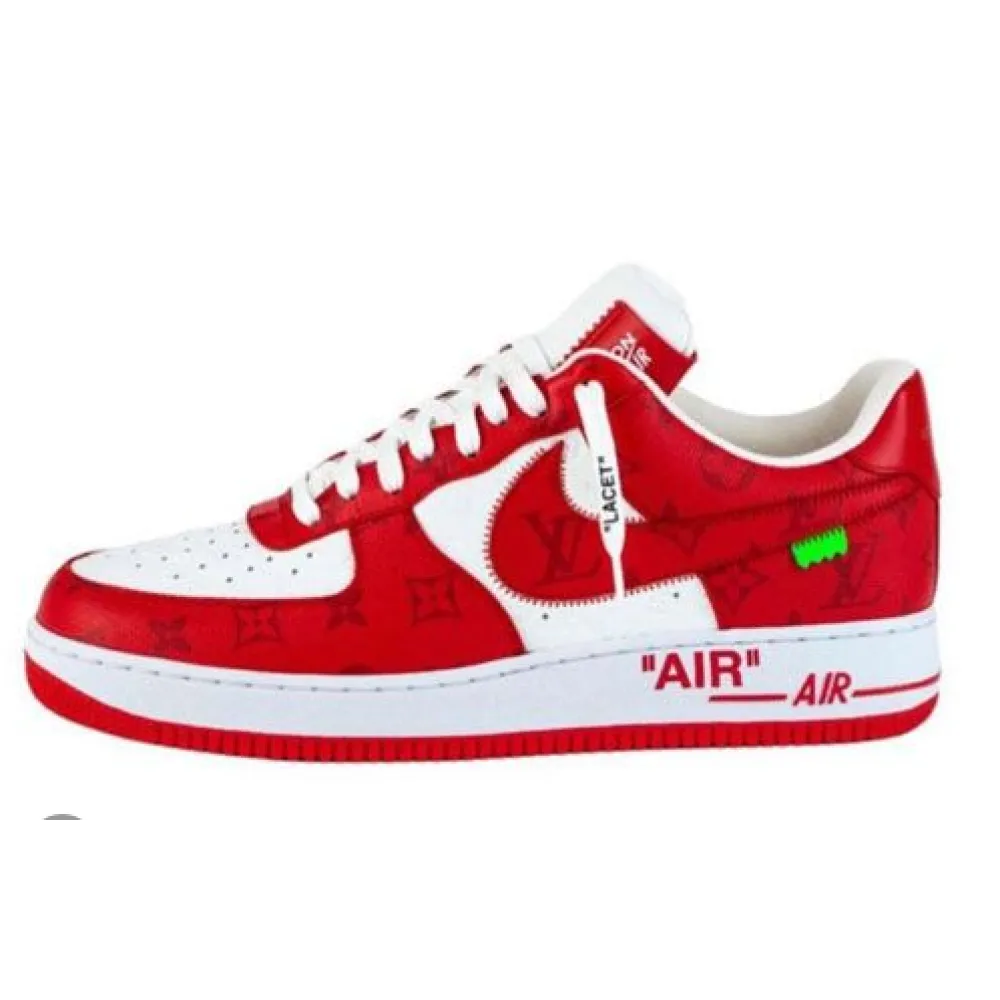 PKGoden Air Force 1 x Trainer Sneaker red