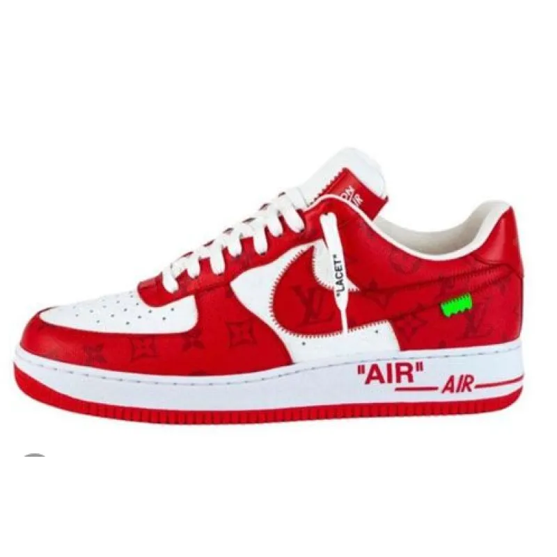 PKGoden Air Force 1 x Trainer Sneaker red
