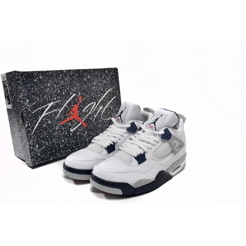 【Limited discount 50$】 Jordan 4 Retro White Midnight Navy,DH6927-140