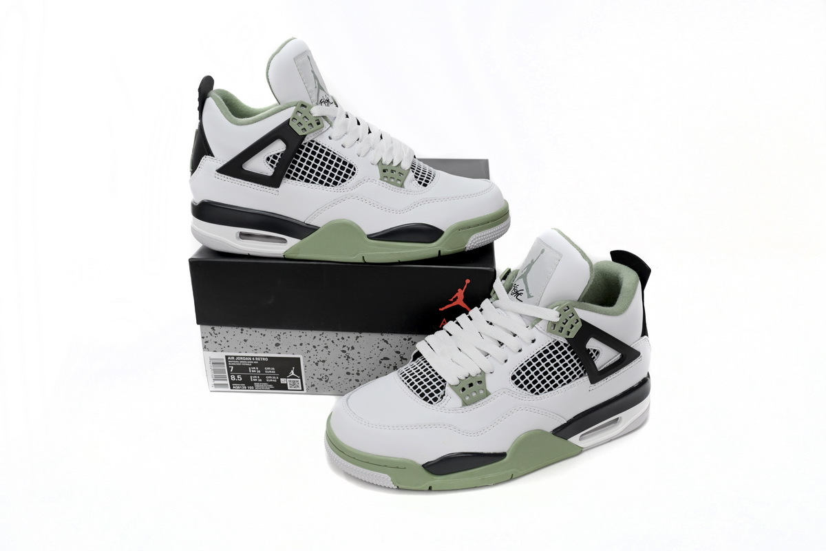 【Limited discount 50$】 Jordan 4 Retro Seafoam (W) AQ9129-103