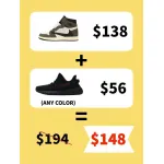 Buy ONE PK Jordan 1 Get One Free Yeezy 350 