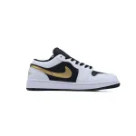 Air Jordan 1 Low Gold Swoosh 553558-172 