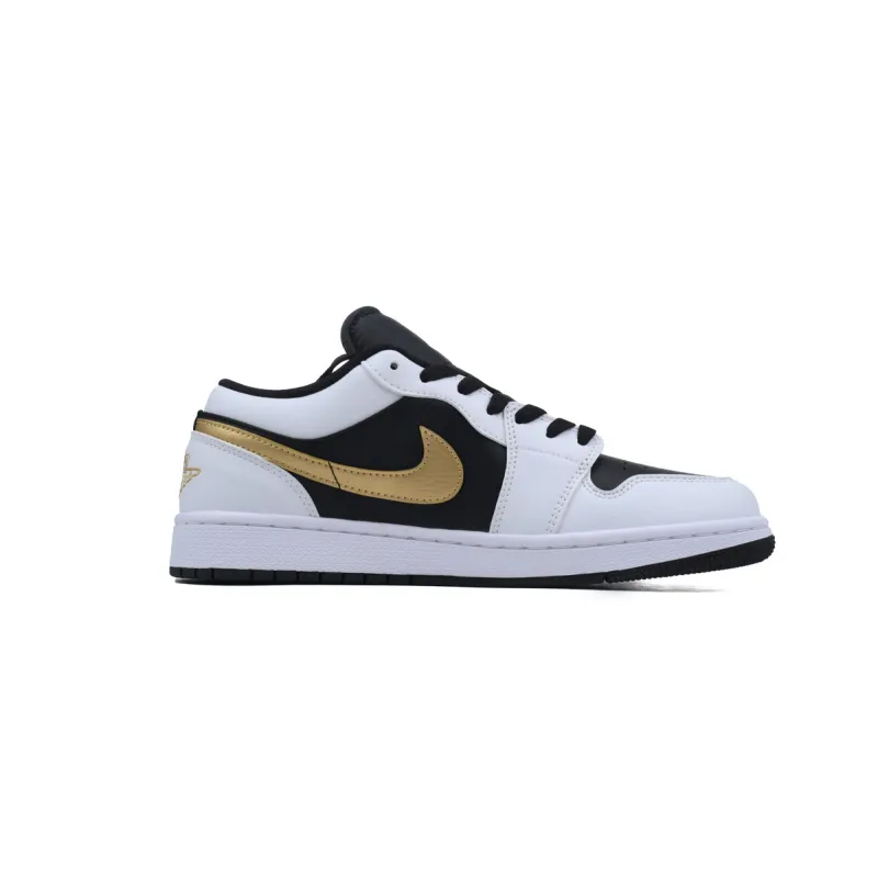 Air Jordan 1 Low Gold Swoosh 553558-172 