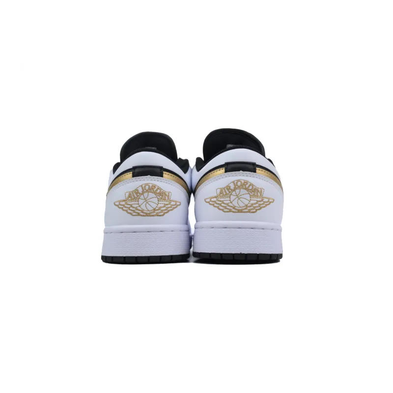 Air Jordan 1 Low Gold Swoosh 553558-172 