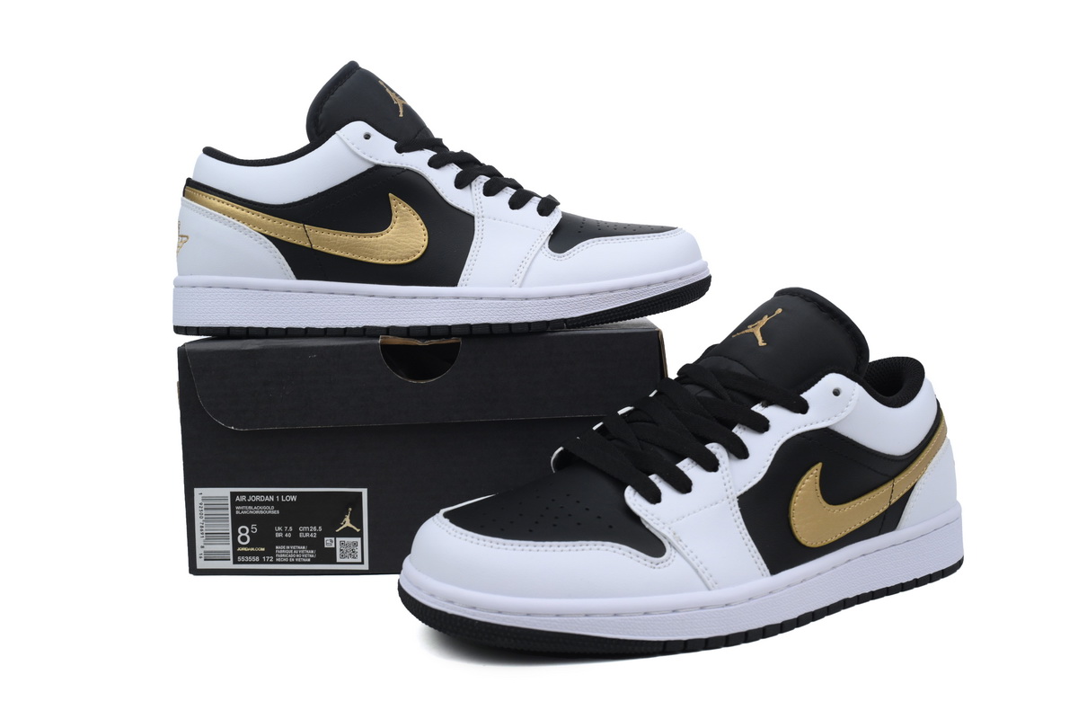 BoostMasterLin Air Jordan 1 Low Gold Swoosh 553558-172 