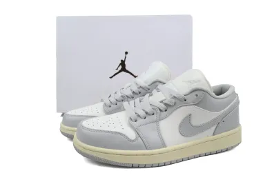 POP Air Jordan 1 Low Light Grey/Sail DC0774-103  02