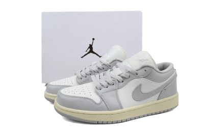 POP Air Jordan 1 Low Light Grey/Sail DC0774-103  02