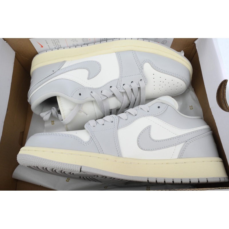 BoostMasterLin Air Jordan 1 Low Light Grey/Sail DC0774-103 
