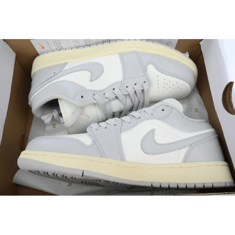 Air Jordan 1 Low Light Grey/Sail DC0774-103 