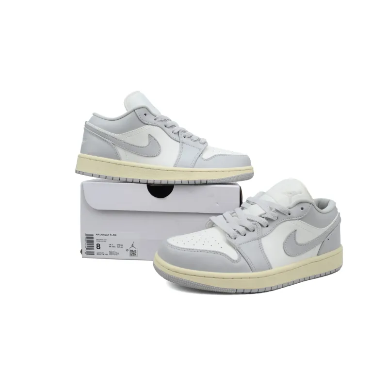 Air Jordan 1 Low Light Grey/Sail DC0774-103 