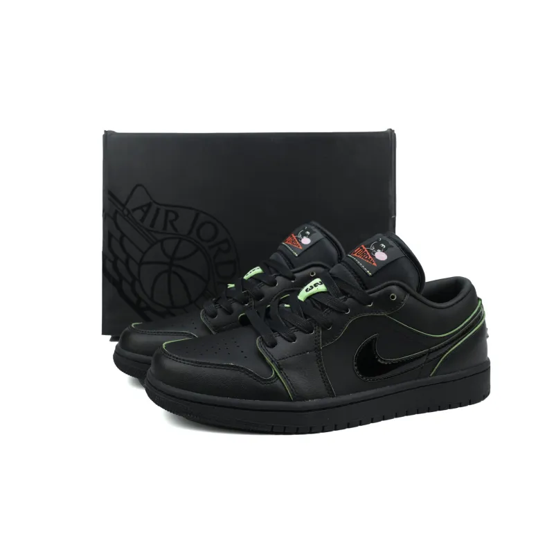 Air Jordan 1 Low SE Black Cat Mascot HM3690-001 