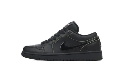 POP Air Jordan 1 Low SE Black Cat Mascot HM3690-001  01