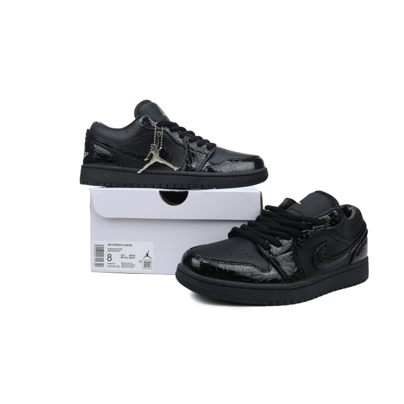 Air Jordan 1 Low SE Black Croc HJ7443-010 