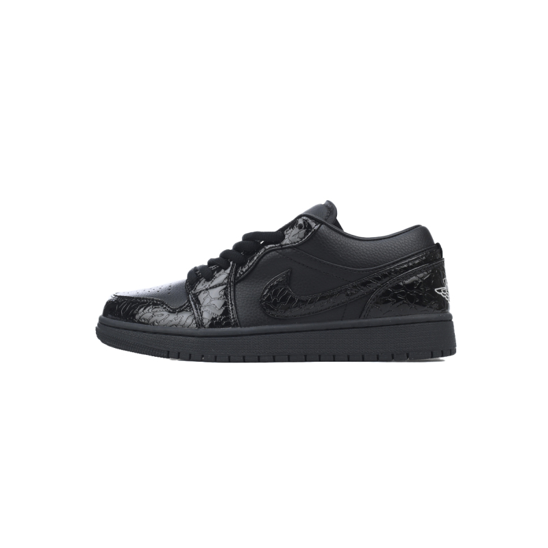 Air Jordan 1 Low SE Black Croc HJ7443-010 