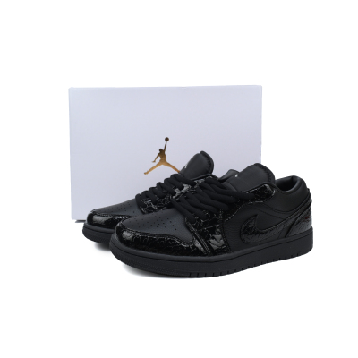 Air Jordan 1 Low SE Black Croc HJ7443-010  02