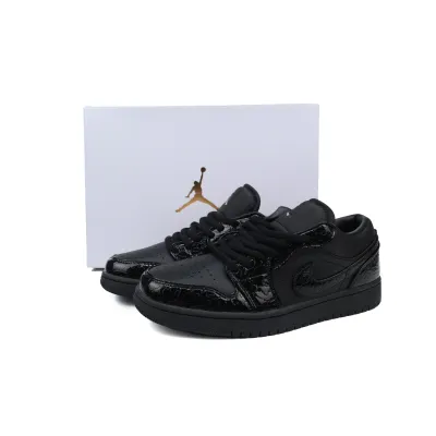 Air Jordan 1 Low SE Black Croc HJ7443-010  02